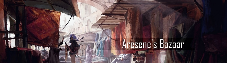 James Landino - Aresene's Bazaar banner