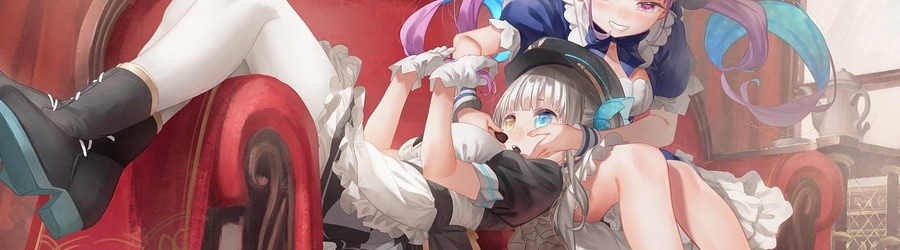 Minato Aqua x Kagura Mea - Aimaimoko banner