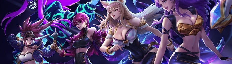 K/DA x BLACKPINK - MORE / How You Like That / THE BADDEST / DDU-DU DDU-DU / Kill This Love banner