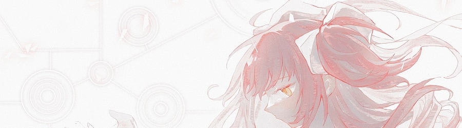 Miki Sayaka (CV: Kitamura Eri), Sakura Kyoko (CV: Nonaka Ai) - and I'm home (TV Size) banner
