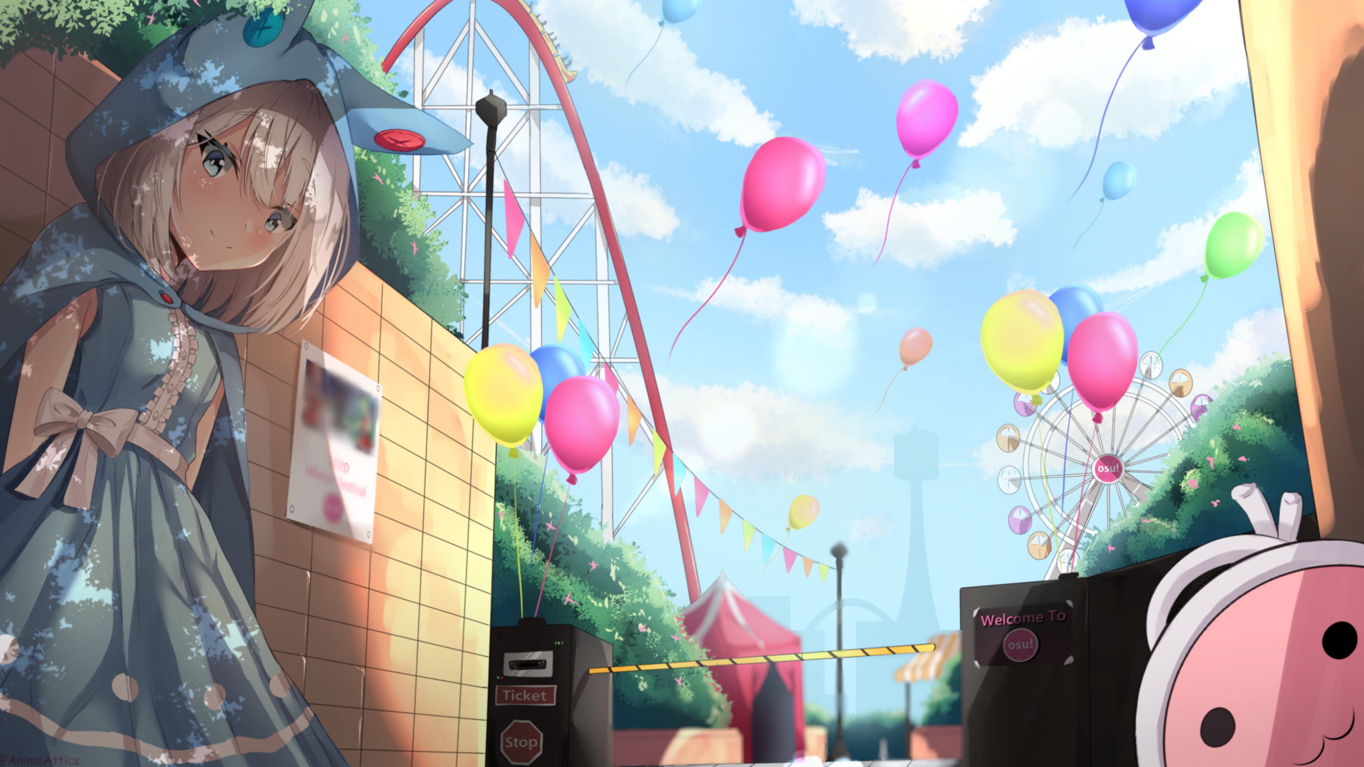 Summer Theme Park Fanart Contest Results News Osu