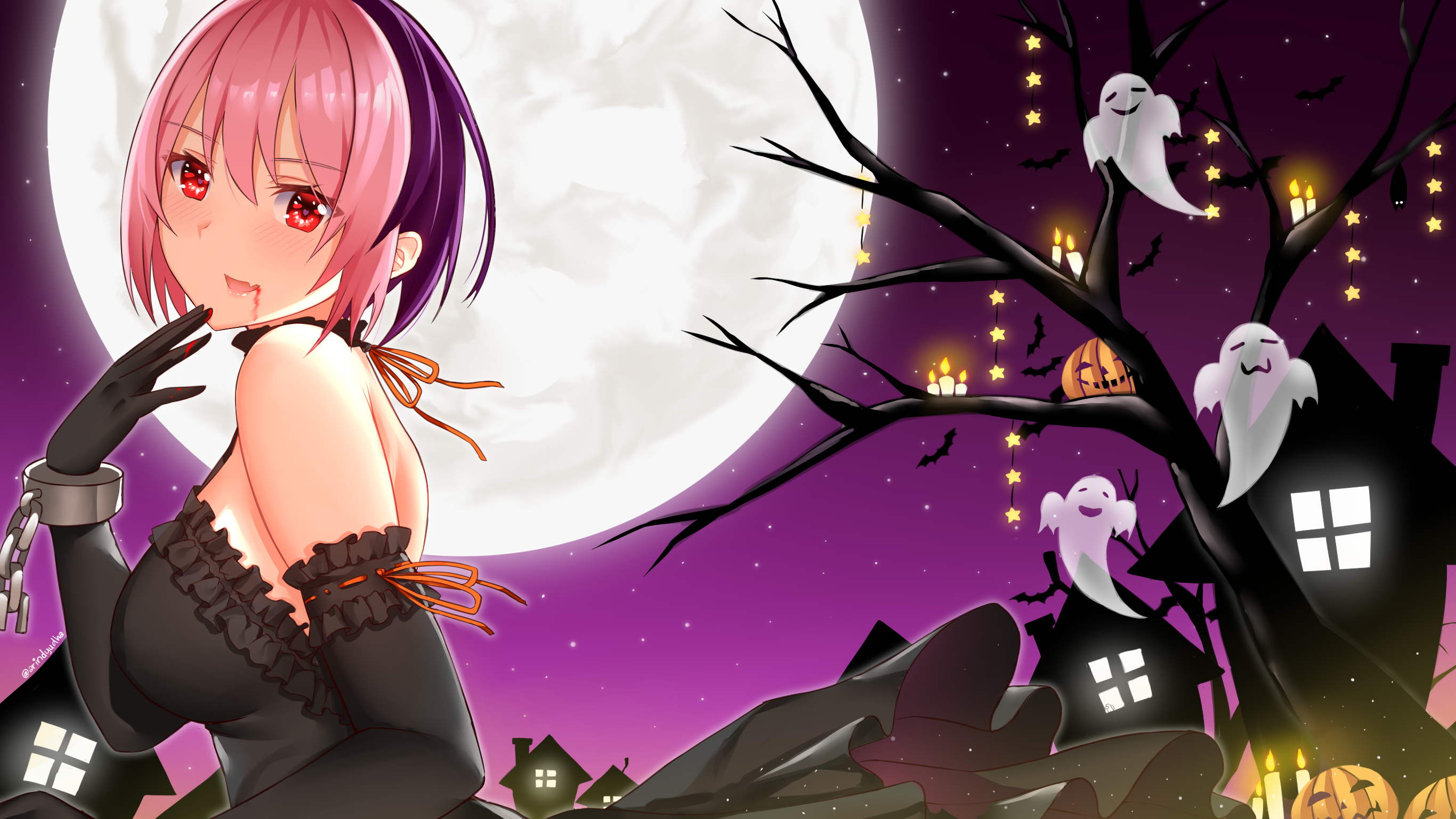 ℂontest ℙhuk ℙeach  Anime halloween, Cute halloween drawings