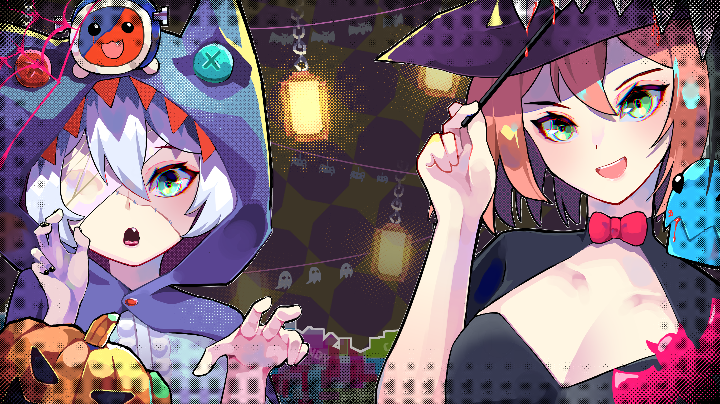 ℂontest ℙhuk ℙeach  Anime halloween, Cute halloween drawings