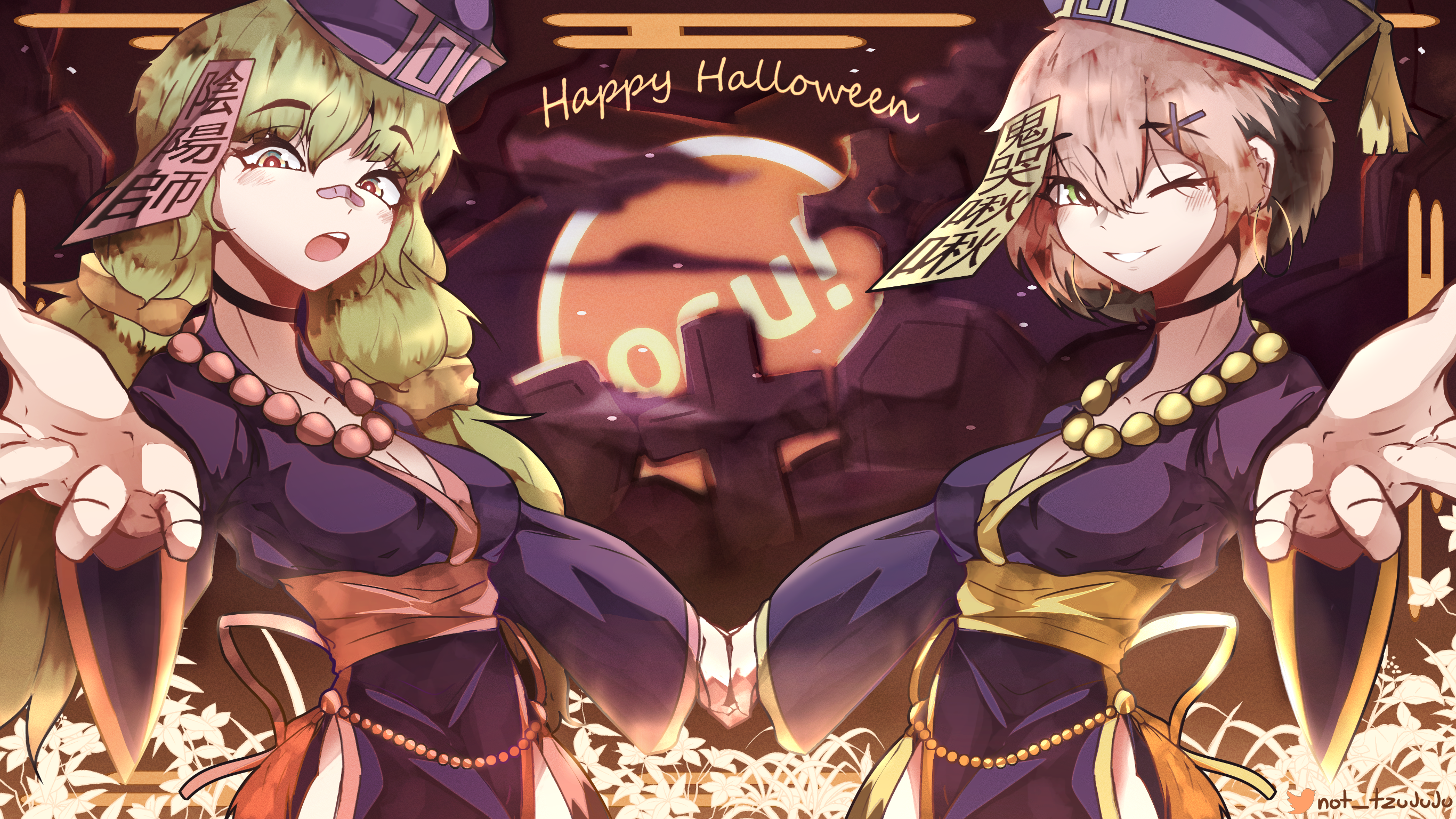 ℂontest ℙhuk ℙeach  Anime halloween, Cute halloween drawings