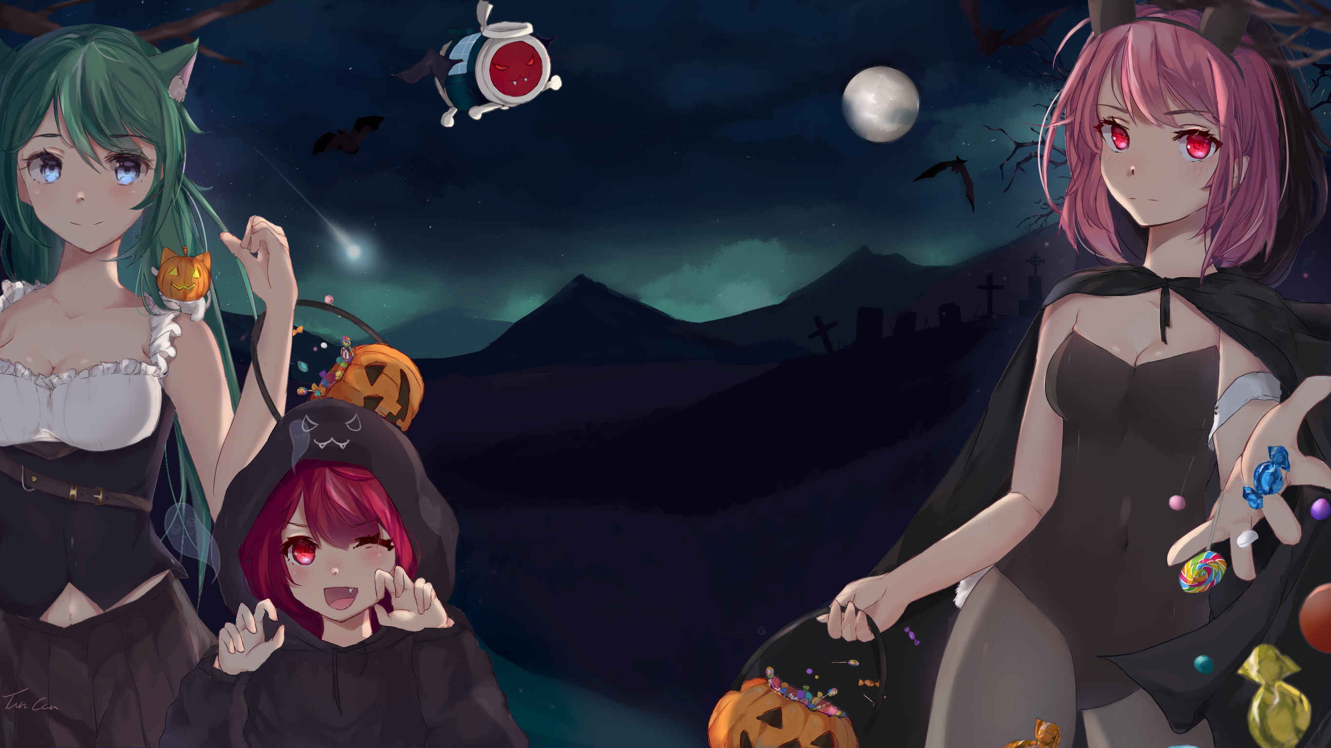 ℂontest ℙhuk ℙeach  Anime halloween, Cute halloween drawings